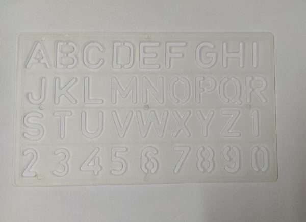 Lettering Stencil 25mm