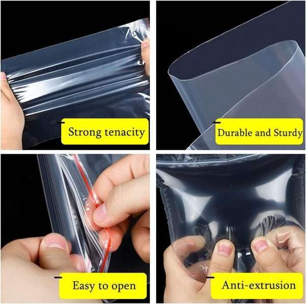 Zip Lock Pouch Bags (7 cm x 10 cm) -100 Pieces - Image 4