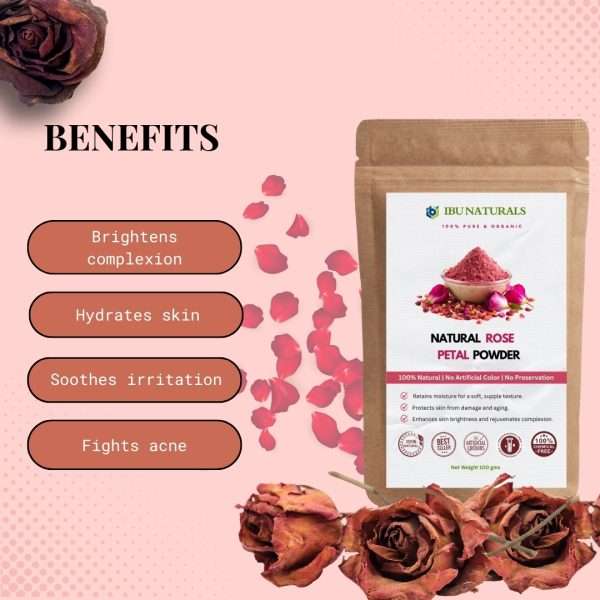 Natural Rose Petal Powder For Clear Skin - Image 5