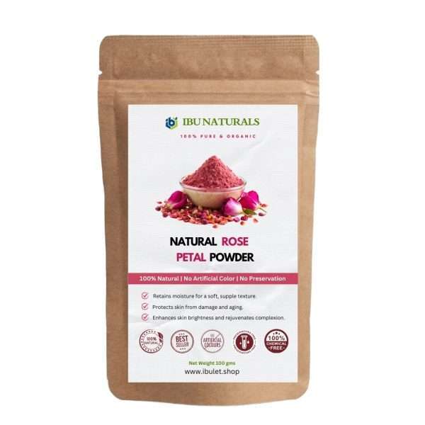 Natural Rose Petal Powder For Clear Skin