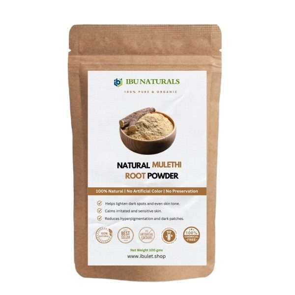 Natural Mulethi Root Powder for Glowing Skin