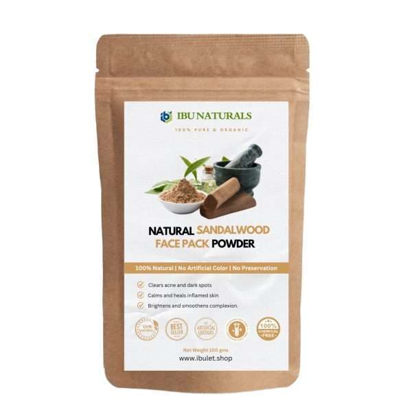 Natural Sandalwood Face Pack Powder For Brighter Skin