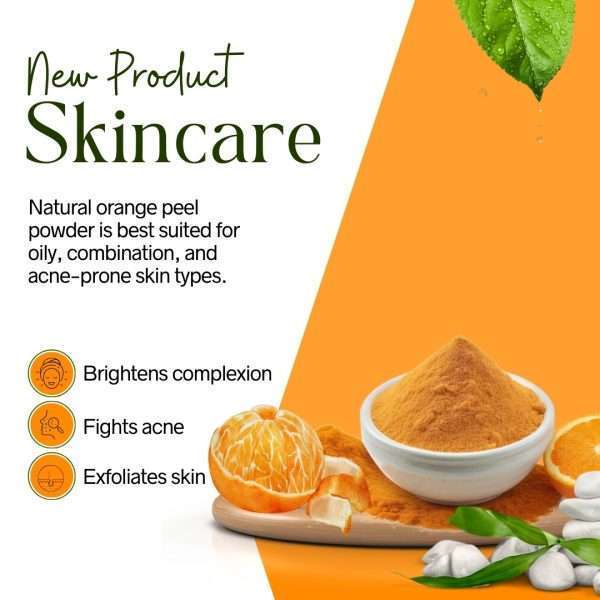 Natural Orange Peel Powder For Glowing Skin - Image 5